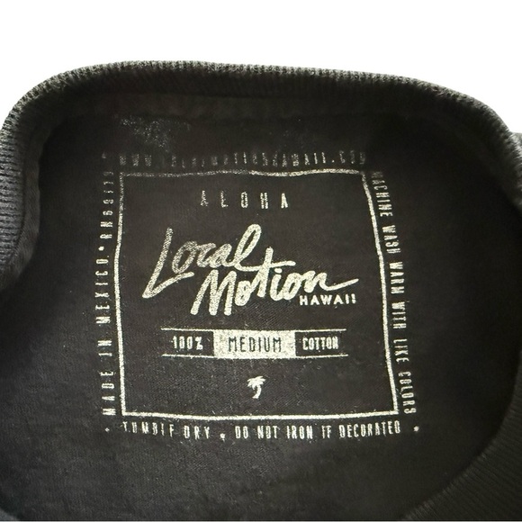 LOCAL MOTION Hawaii Aloha Tropical Surf Islands Tee Shirt Men M Medium - Picture 5 of 6